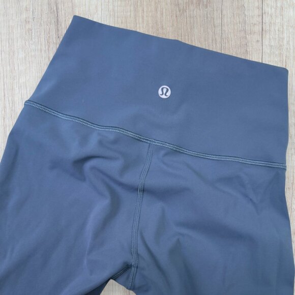Lululemon Align High-Rise Yoga Leggings Blue Gray Nulu Fabric Size 2 - Picture 3 of 4